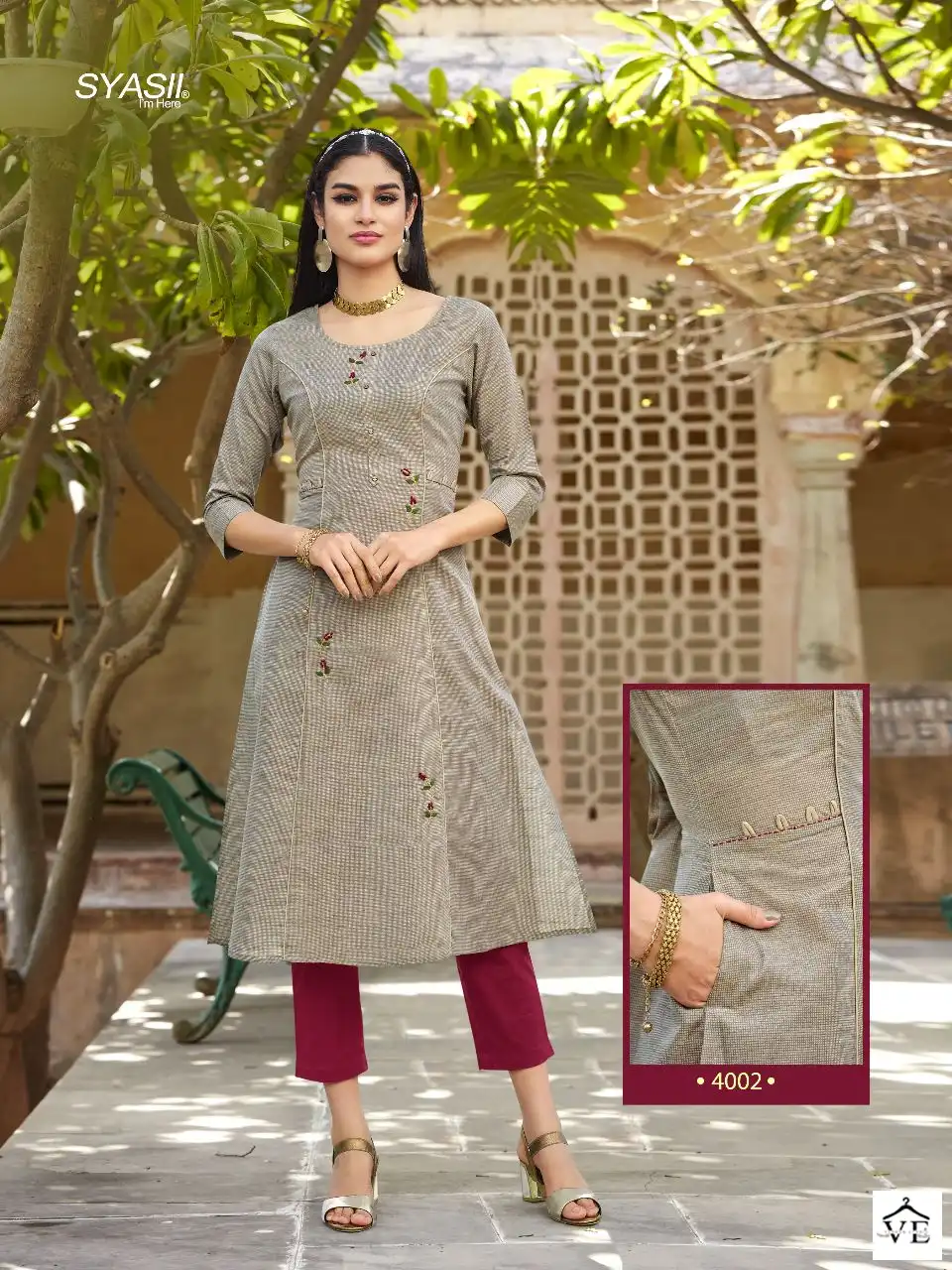 Syasii Ovvy Vol 2 100% Pure And Heavy Cotton Wholesale Kurti Catalog — Wholesale Kurtis, MPA wholesale from Surat — view 4