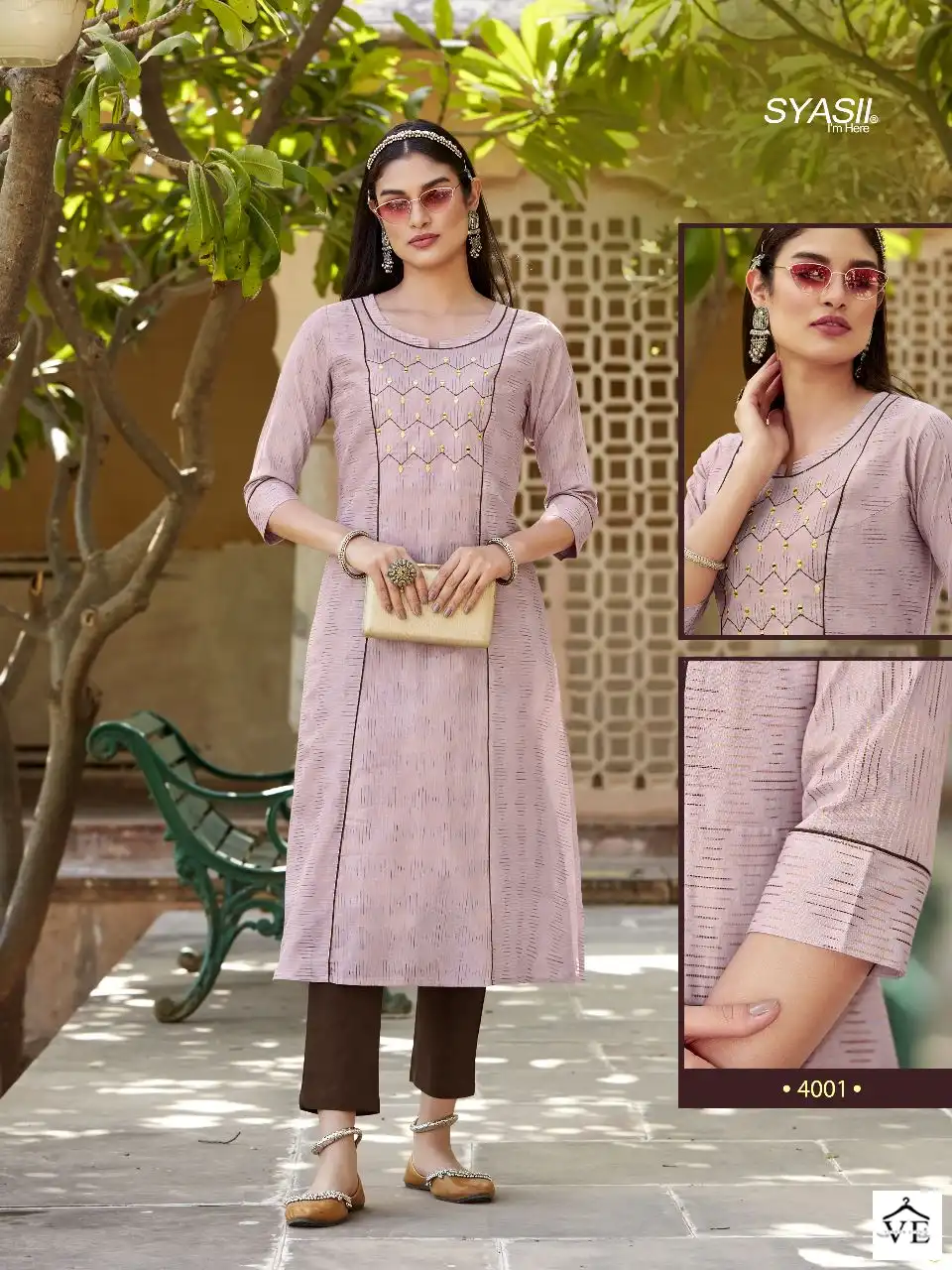 Syasii Ovvy Vol 2 100% Pure And Heavy Cotton Wholesale Kurti Catalog — Wholesale Kurtis, MPA wholesale from Surat — view 3