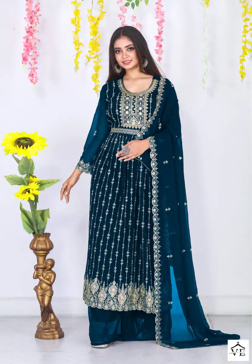 Balaji Pakiza Blooming Georgette Wholesale Trendy Designer Suits Catalog — Wholesale Salwar Suits, MPA wholesale from Surat — view 4