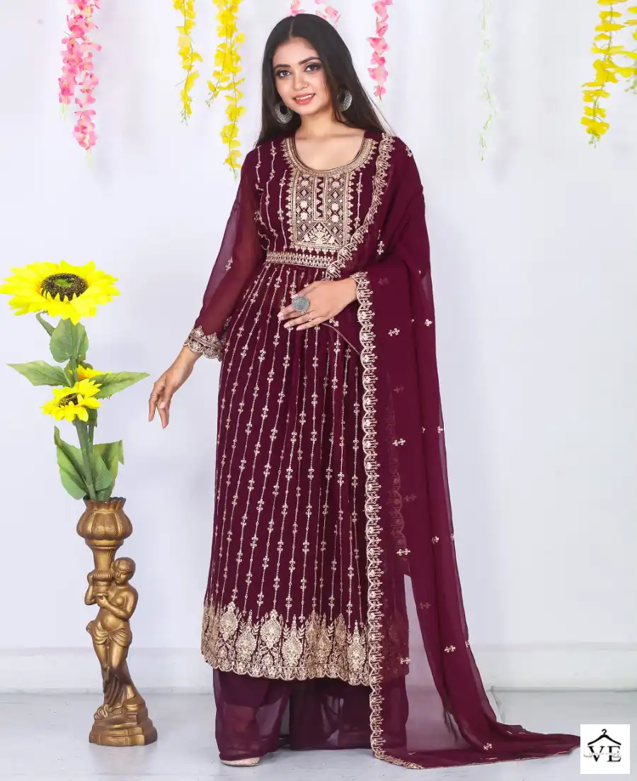 Balaji Pakiza Blooming Georgette Wholesale Trendy Designer Suits Catalog — Wholesale Salwar Suits, MPA wholesale from Surat — view 1