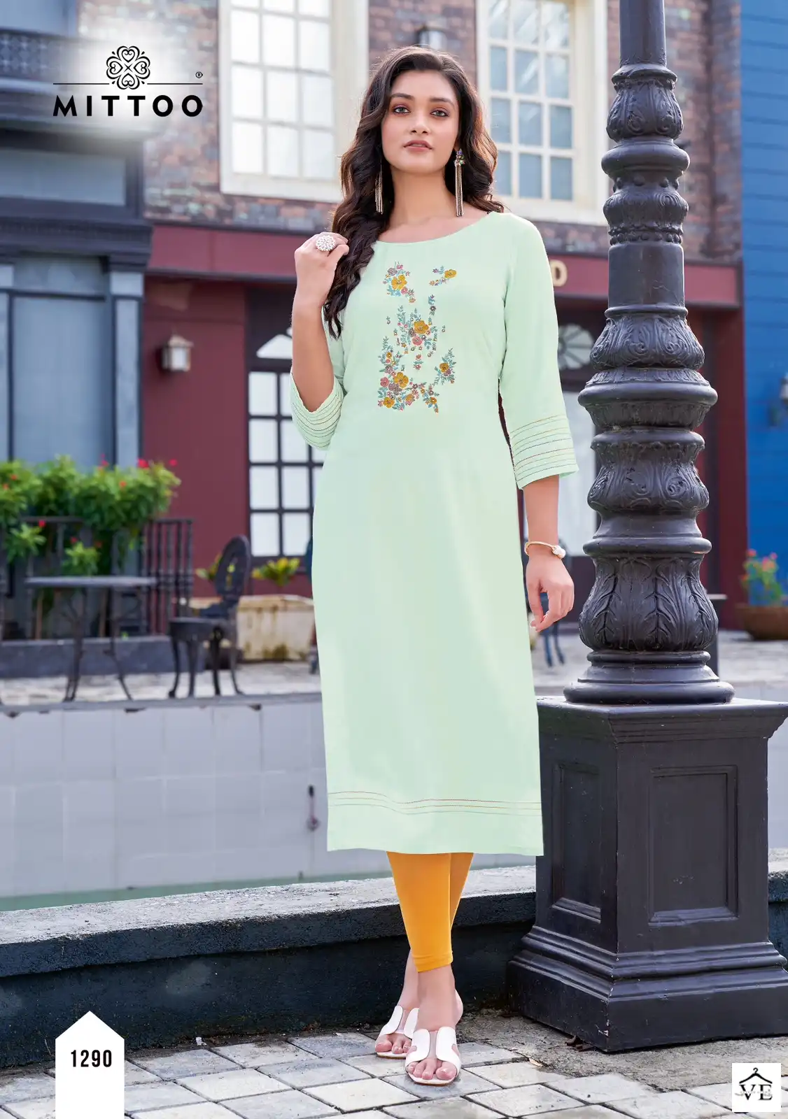 Mittoo Palak Vol 33 Heavy Rayon Wholesale Kurti Catalog — Wholesale Kurtis, MPA wholesale from Surat — view 6