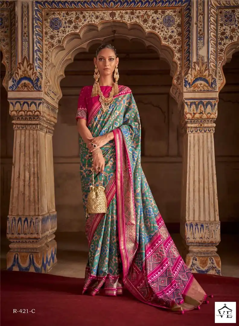Rewaa Patrani Vol 2 Smuth Patola Silk Wholesale Saree Catalog — Wholesale Sarees, MPA wholesale from Surat - Gallery Image 7