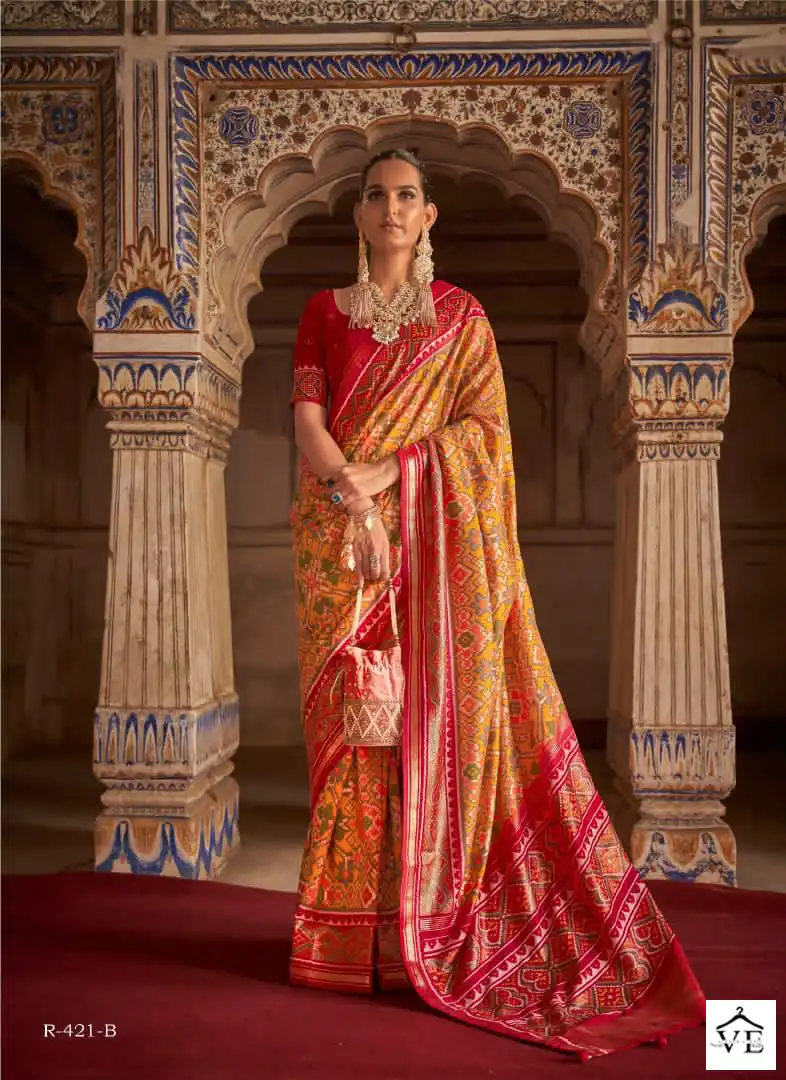 Rewaa Patrani Vol 2 Smuth Patola Silk Wholesale Saree Catalog — Wholesale Sarees, MPA wholesale from Surat - Gallery Image 8