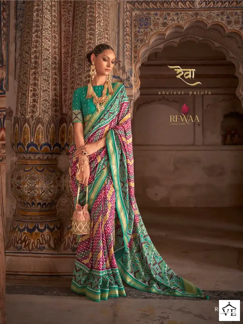 Rewaa Patrani Vol 2 Smuth Patola Silk Wholesale Saree Catalog — Wholesale Sarees, MPA wholesale from Surat - Gallery Image 4
