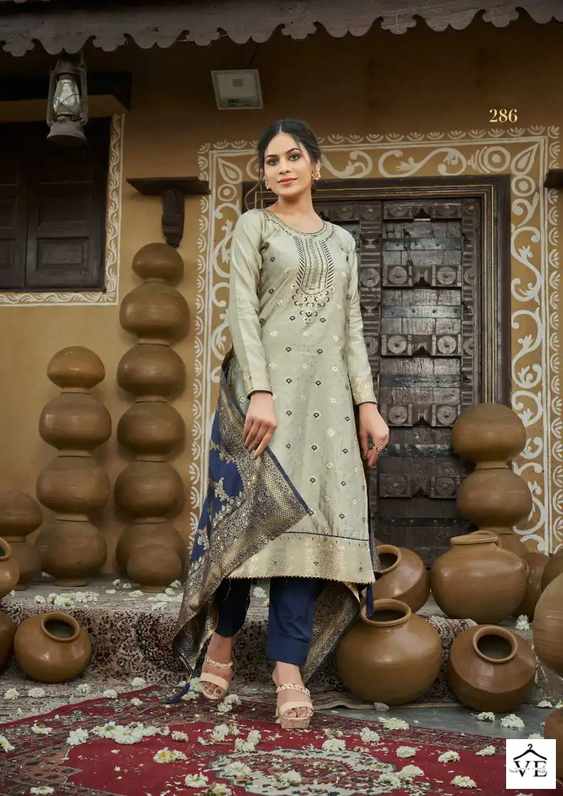PC Banaras Vol 1 Banarasi Silk Blend Wholesale Wedding Suits Catalog — Wholesale Salwar Suits, MPA wholesale from Surat - Gallery Image 4