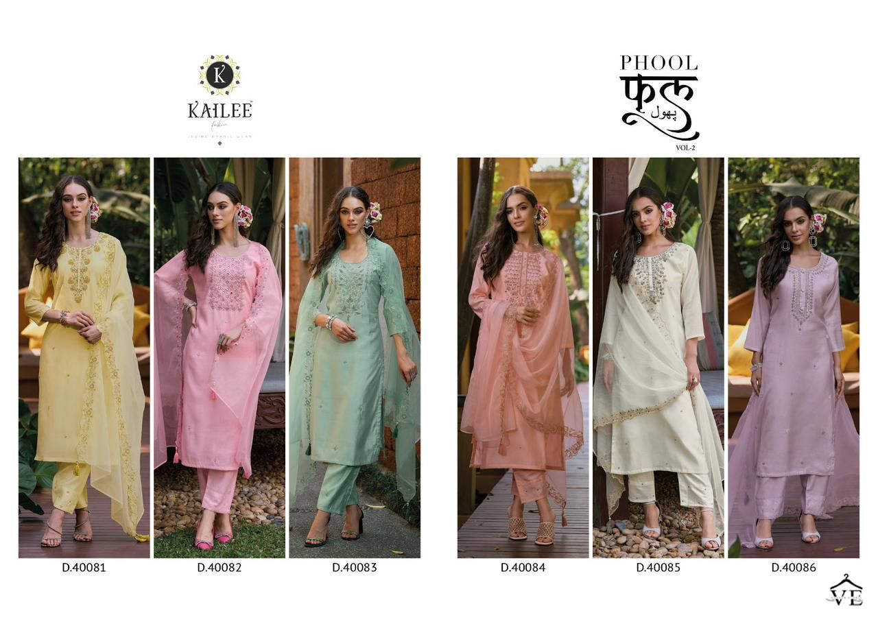 Kalki Fashion Phool Vol 2 Viscose Wholesale Readymade Salwar Suit Catalog — Wholesale Salwar Suits, MPA wholesale from Surat — view 7
