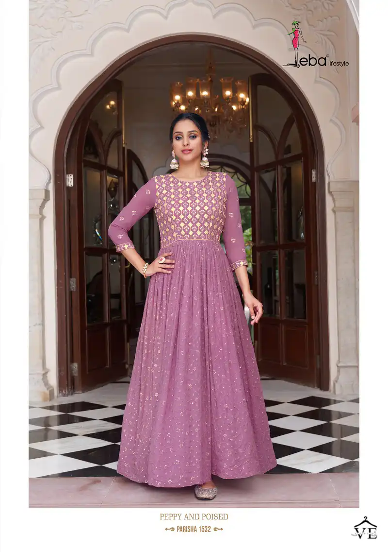 Eba Lifestyle Parisha Georgette & Chinon Wholesale Salwar Suit Catalog - Image 4