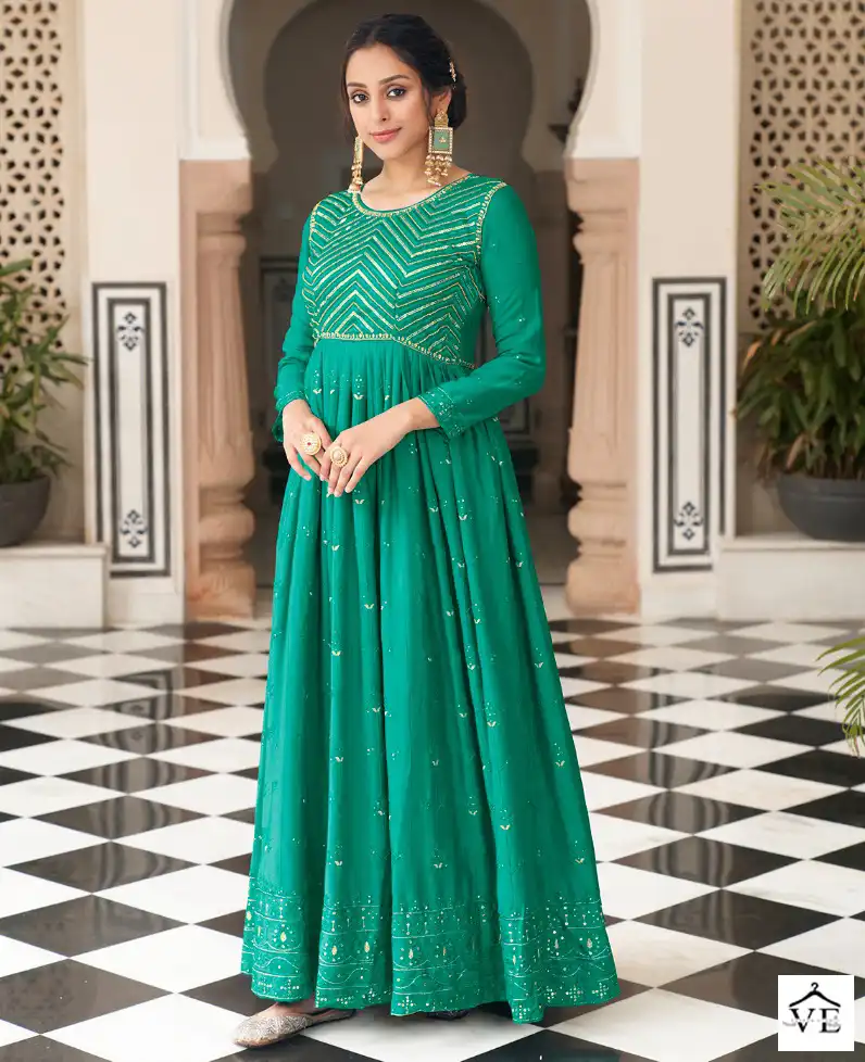 Eba Lifestyle Parisha Georgette & Chinon Wholesale Salwar Suit Catalog