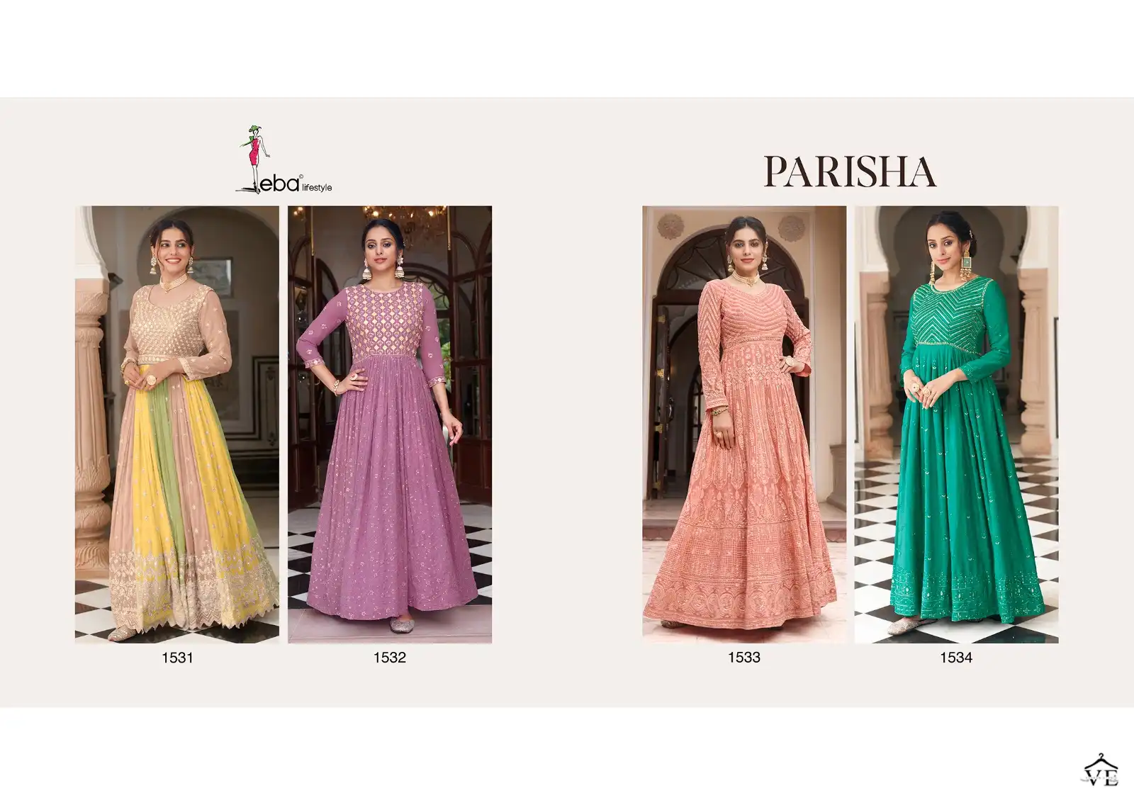 Eba Lifestyle Parisha Georgette & Chinon Wholesale Salwar Suit Catalog - Image 5