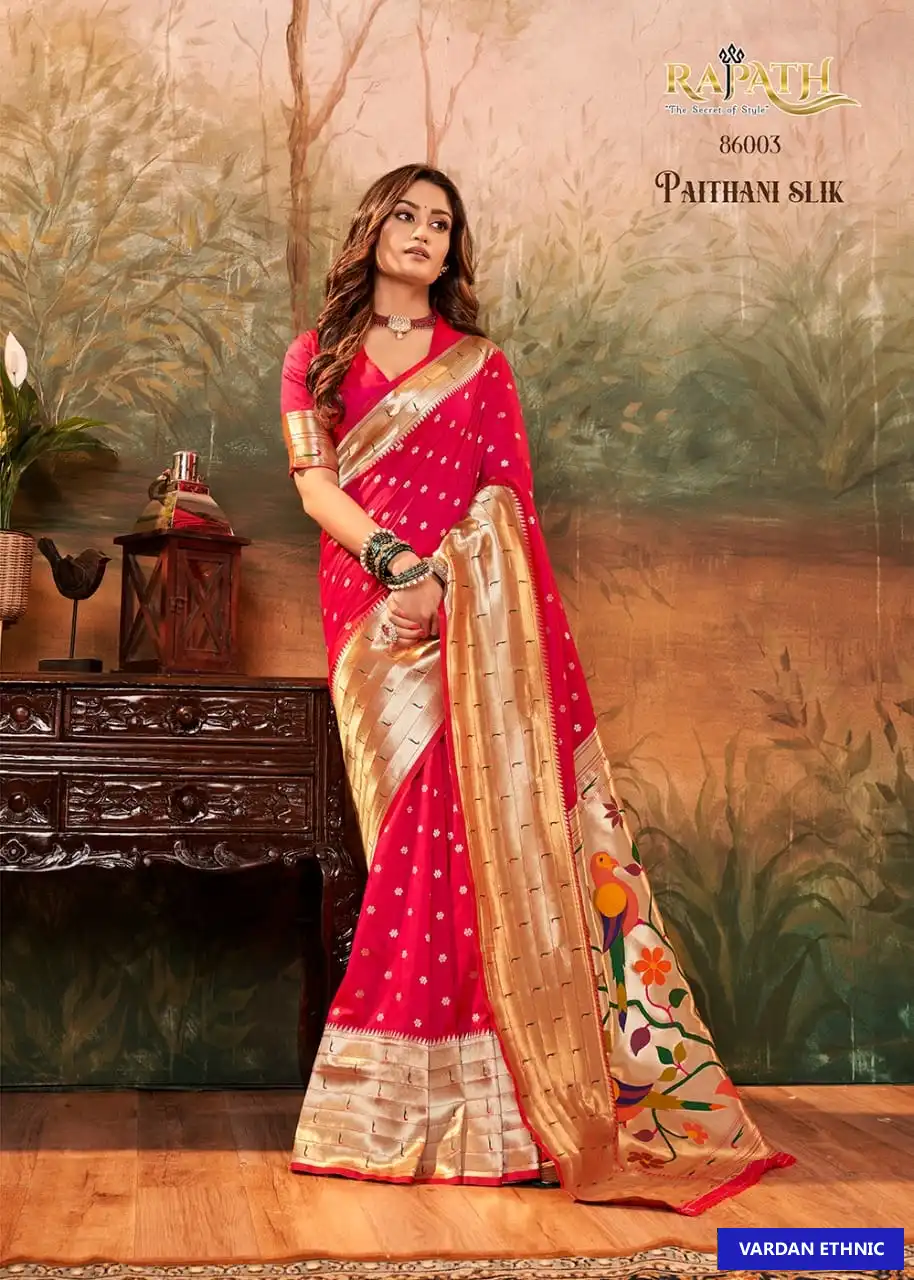 Rajyog Pavitra Paithani Pure Paithani Silk Wholesale Saree Catalog — Wholesale Sarees, MPA wholesale from Surat — view 2