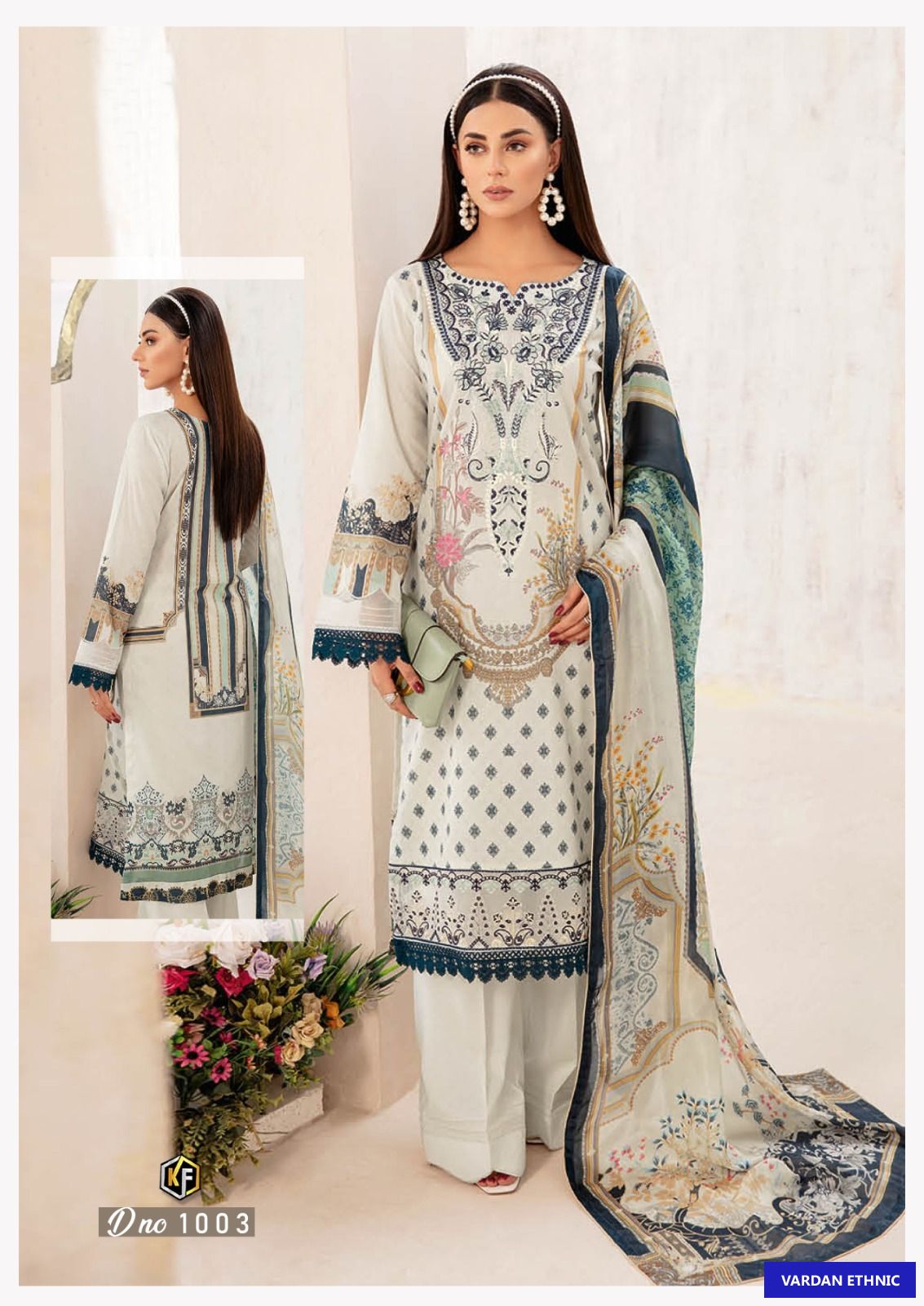 Keval Fab Qurbat Lawn Cotton Wholesale Pakistani Salwar Suit Catalog — Wholesale Salwar Suits, MPA wholesale from Surat - Gallery Image 4