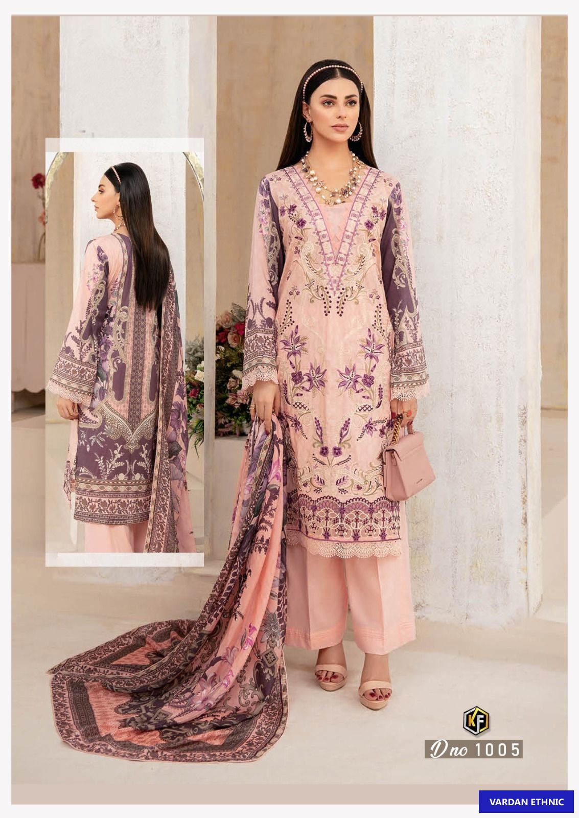 Keval Fab Qurbat Lawn Cotton Wholesale Pakistani Salwar Suit Catalog — Wholesale Salwar Suits, MPA wholesale from Surat - Gallery Image 6