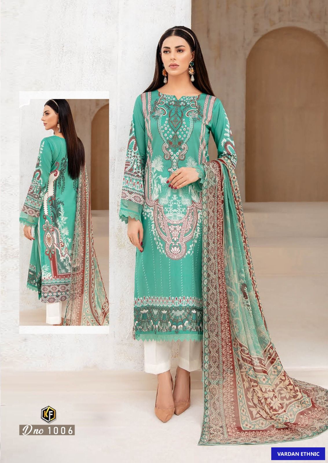 Keval Fab Qurbat Lawn Cotton Wholesale Pakistani Salwar Suit Catalog — Wholesale Salwar Suits, MPA wholesale from Surat - Gallery Image 7