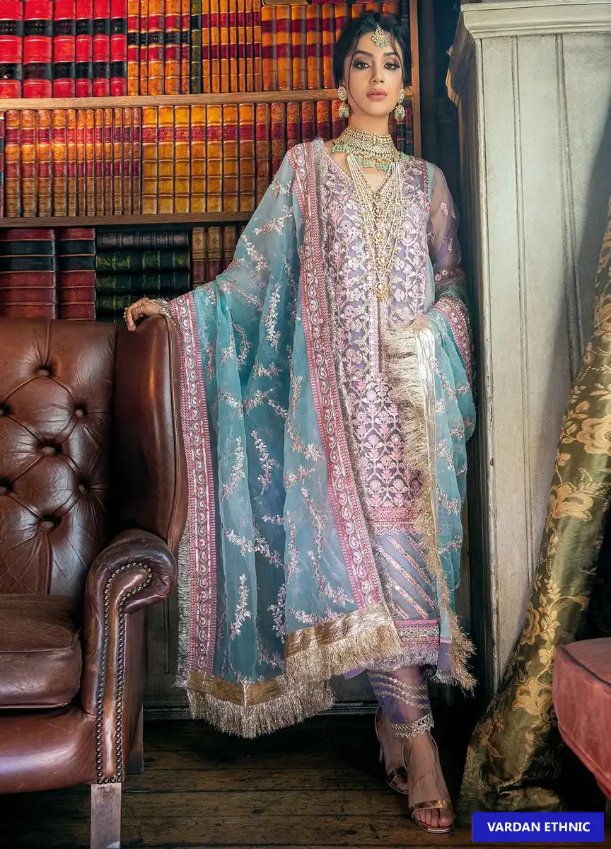 Ramsha R-118 Heavy Organza Wholesale Pakistani Suit — Wholesale Salwar Suits, MPA wholesale from Surat — view 1