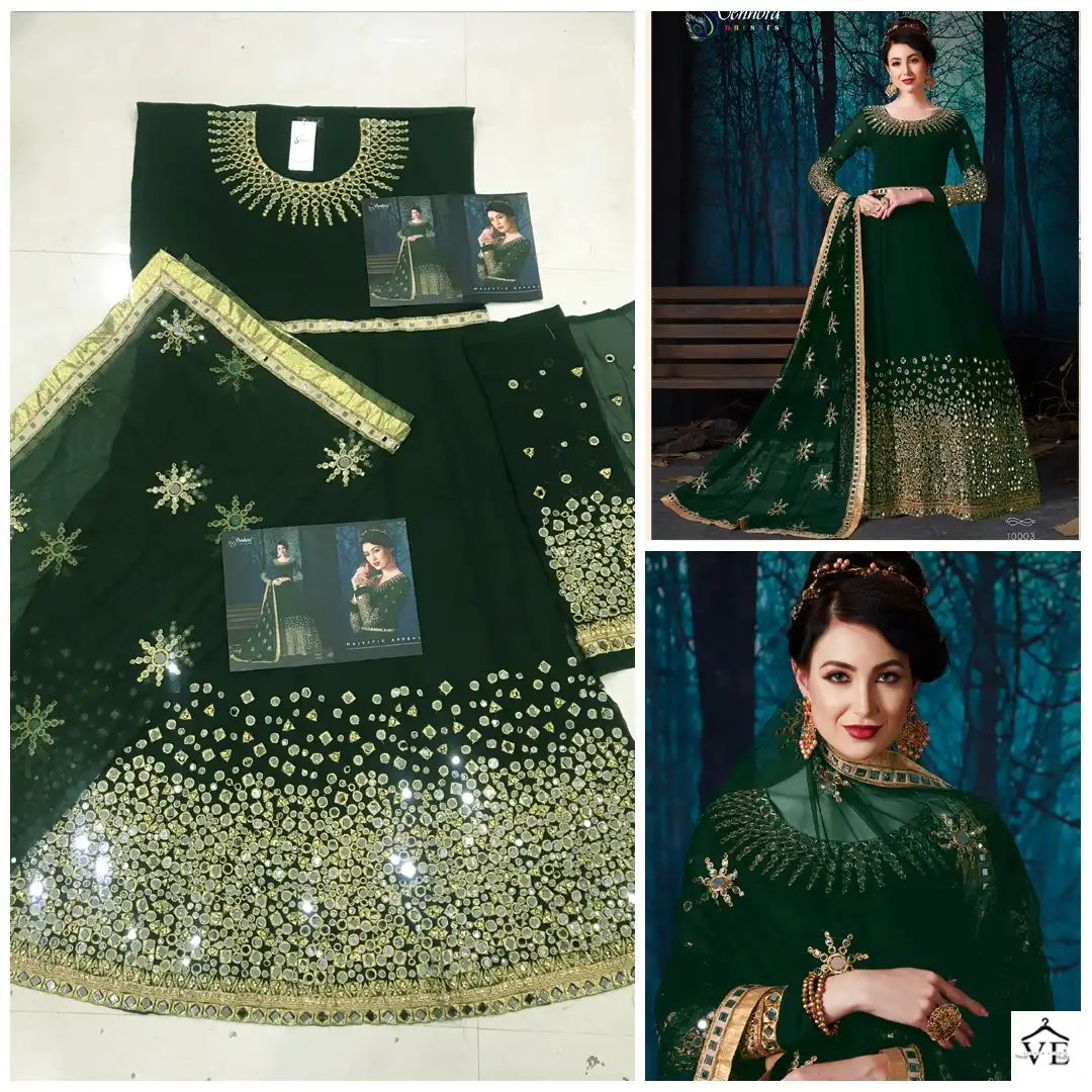 Senhora Rabaani Pure Georgette Wholesale Anarkali Salwar Suit Catalog — Wholesale Salwar Suits, MPA wholesale from Surat - Gallery Image 10