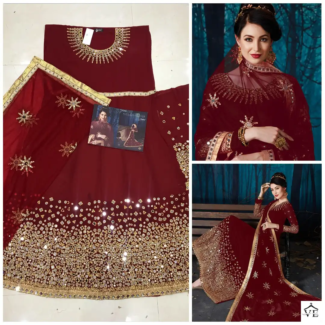 Senhora Rabaani Pure Georgette Wholesale Anarkali Salwar Suit Catalog — Wholesale Salwar Suits, MPA wholesale from Surat - Gallery Image 8
