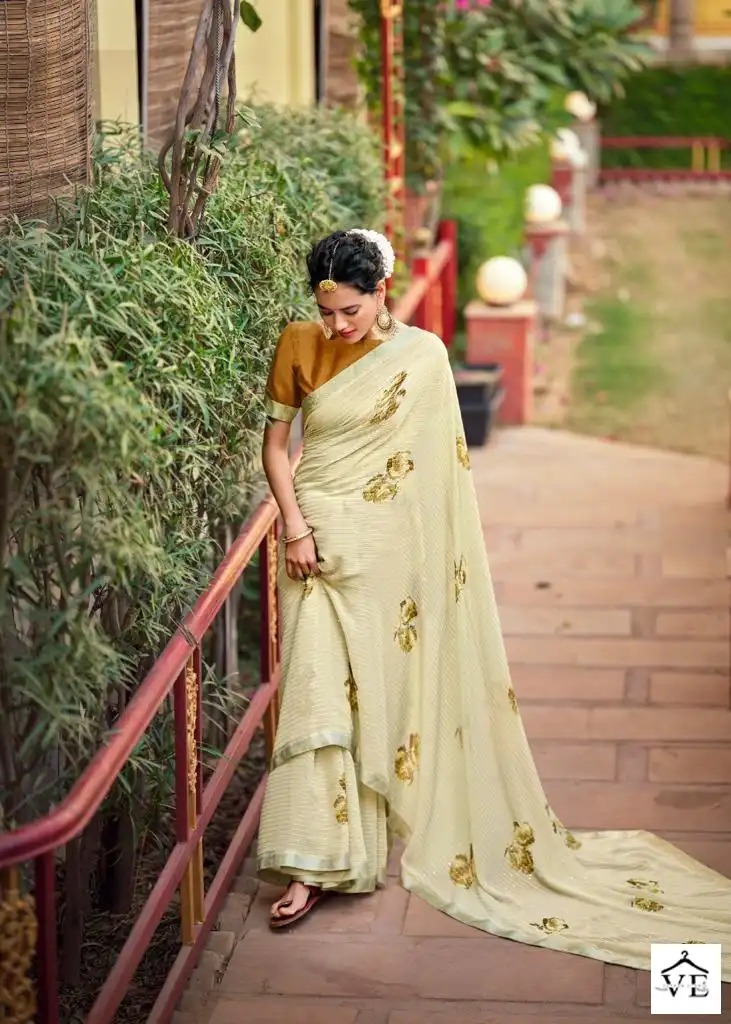 Kashvi Creation Ragini Georgette Wholesale Saree Catalog — Wholesale Sarees, Kashvi Creation wholesale from Surat - Gallery Image 9