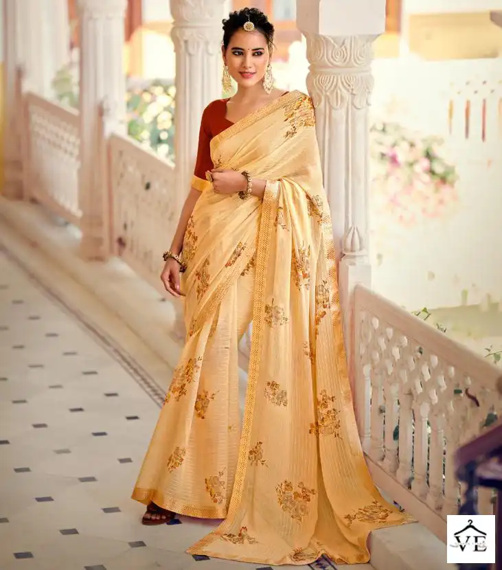 Kashvi Creation Ragini Georgette Wholesale Saree Catalog — Wholesale Sarees, Kashvi Creation wholesale from Surat — view 1