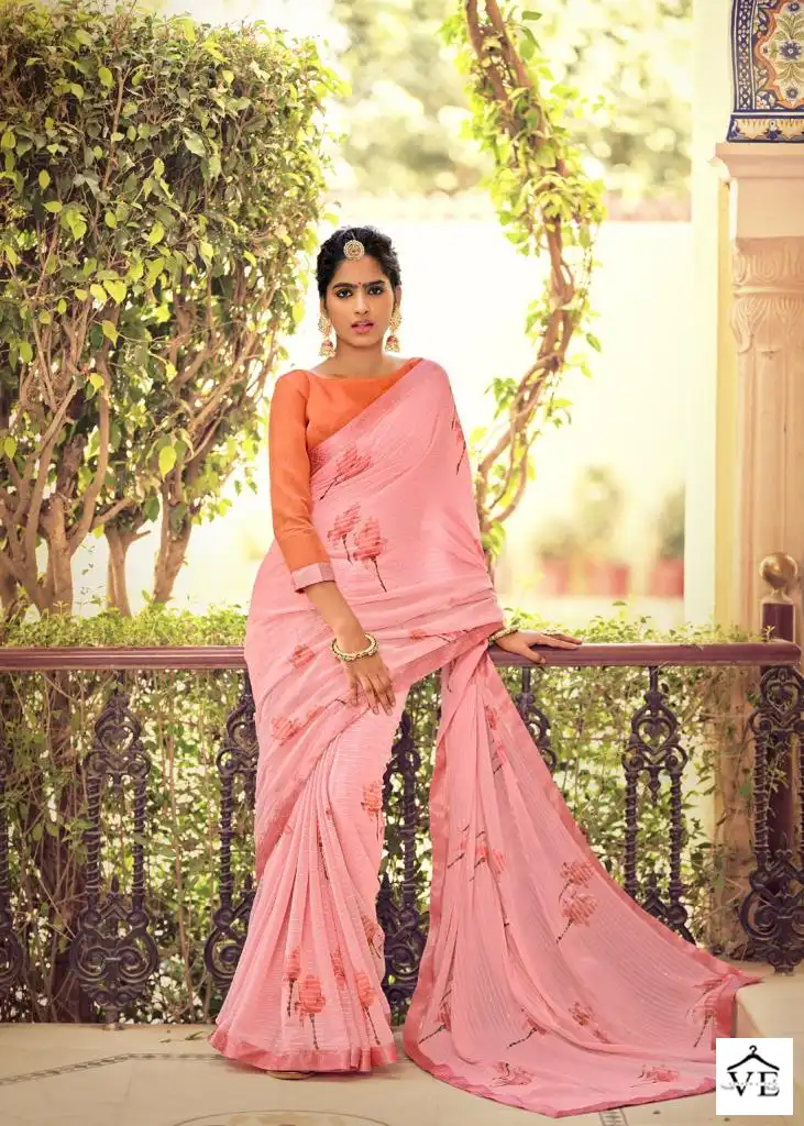 Kashvi Creation Ragini Georgette Wholesale Saree Catalog — Wholesale Sarees, Kashvi Creation wholesale from Surat - Gallery Image 5