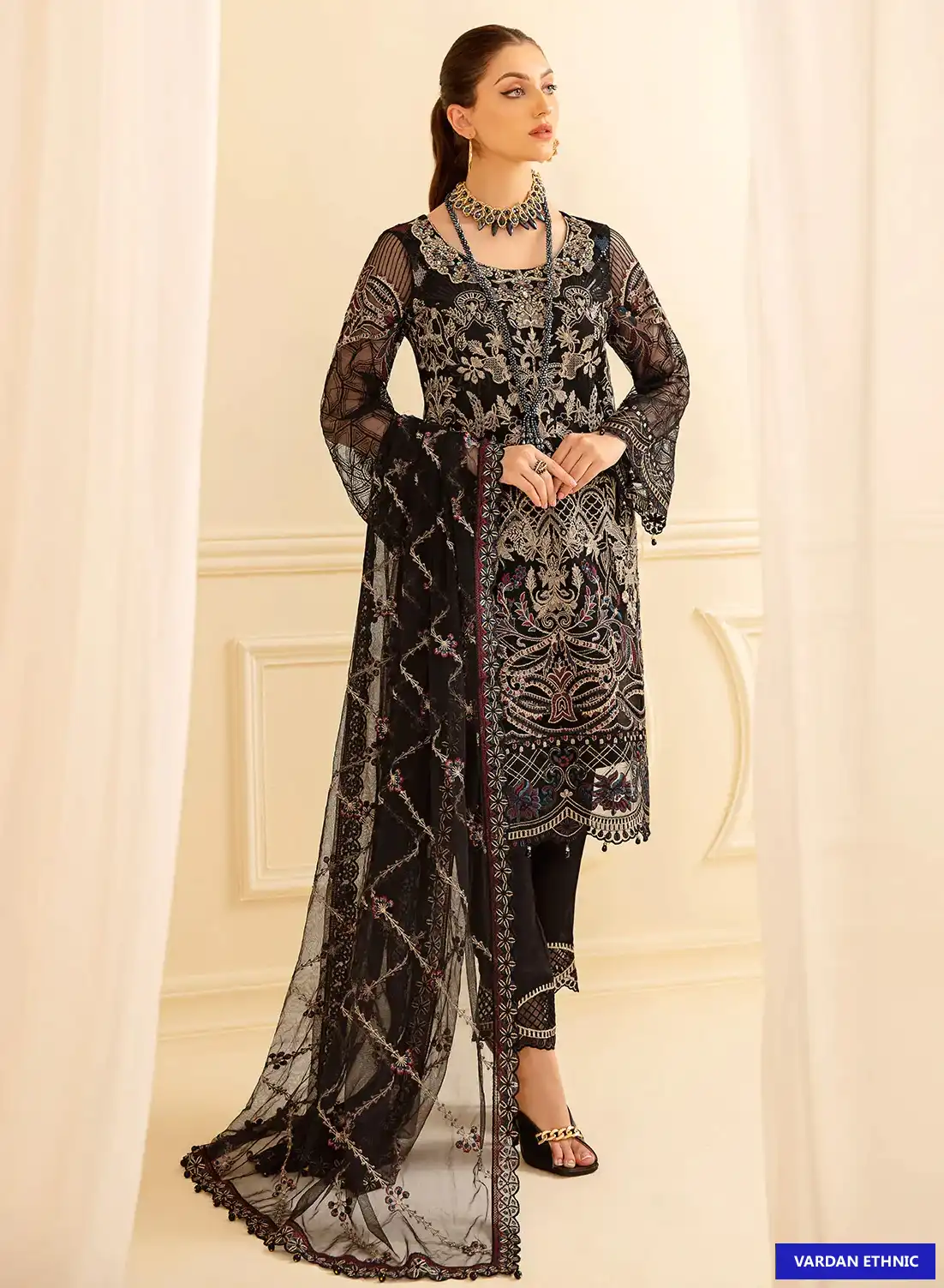Zaha Ramsha Vol-7 Georgette Wholesale Pakistani Salwar Suit Catalog — Wholesale Salwar Suits, MPA wholesale from Surat — view 1