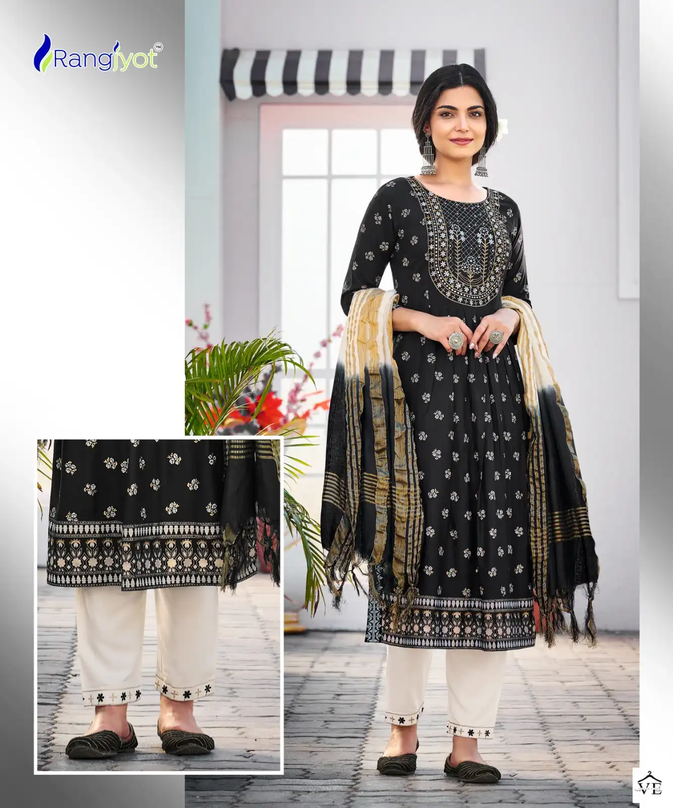 Rangjyot Rangmanch Vol-2 Heavy Rayon 14 Kg Wholesale Readymade Salwar Kameez Catalog — Wholesale Salwar Suits, MPA wholesale from Surat - Gallery Image 3