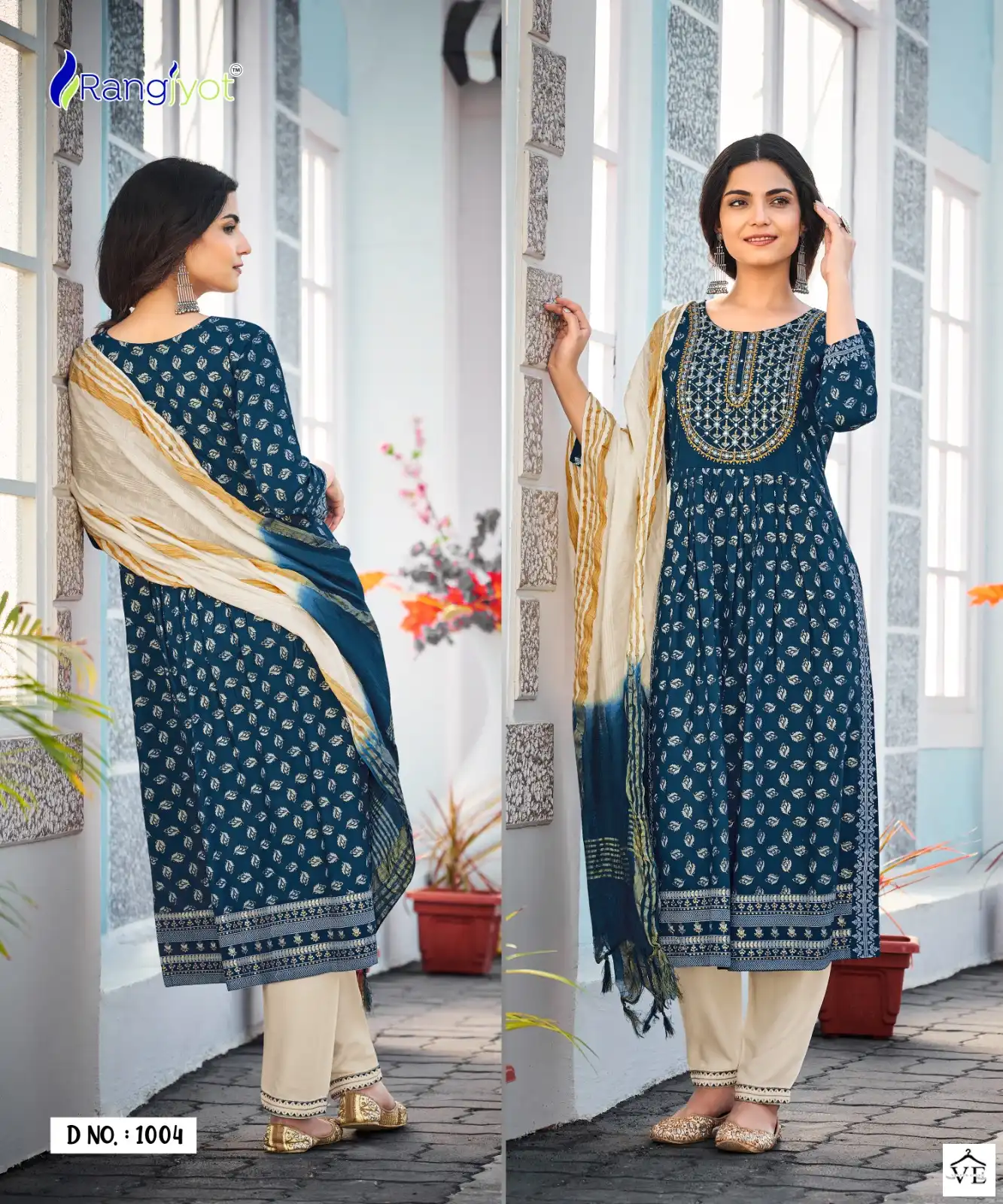 Rangjyot Rangmanch Vol-2 Heavy Rayon 14 Kg Wholesale Readymade Salwar Kameez Catalog — Wholesale Salwar Suits, MPA wholesale from Surat - Gallery Image 5