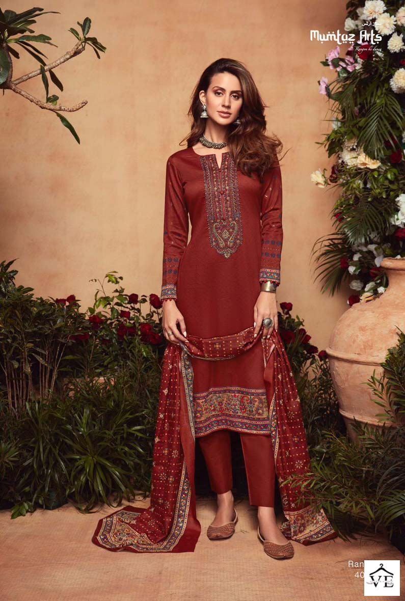 Mumtaz Arts Rangrez Jam Satin Wholesale Designer Salwar Suit Catalog — Wholesale Salwar Suits, MPA wholesale from Surat - Gallery Image 3