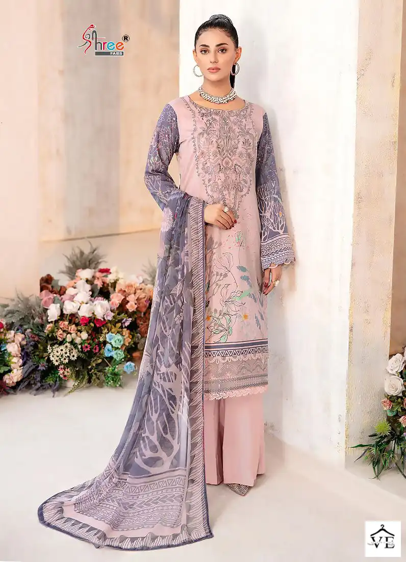 Rangrez Luxury Lawn Collection Vol-2 Pure Lawn Cotton Wholesale Pakistani Suit Catalog - Image 6