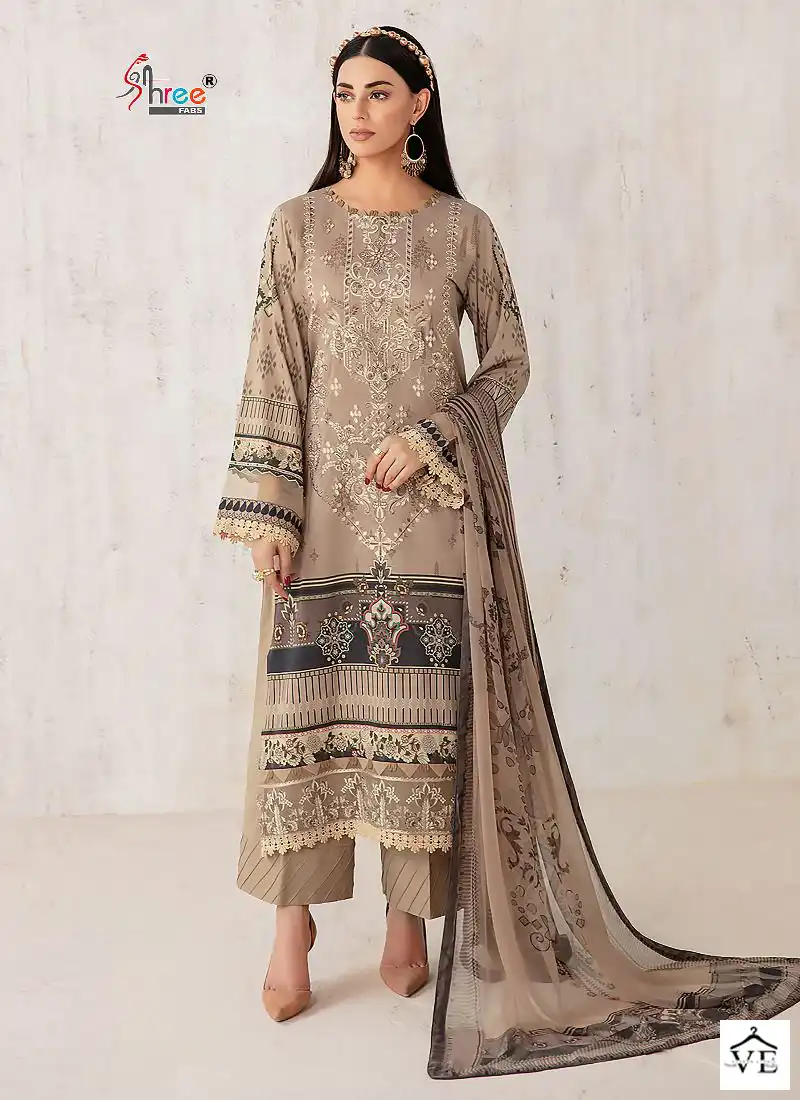 Rangrez Luxury Lawn Collection Vol-2 Pure Lawn Cotton Wholesale Pakistani Suit Catalog - Image 4