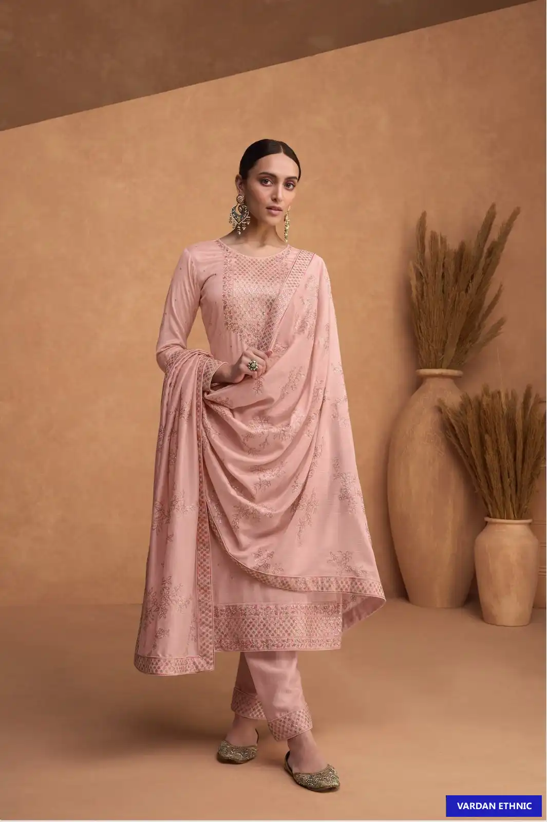 Aashirwad Resham Premium Silk Wholesale Designer Salwar Suit Catalog — Wholesale Salwar Suits, Aashirwad Creation wholesale from Surat - Gallery Image 5