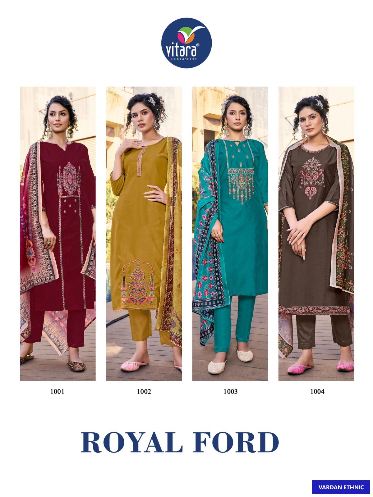 Vitara Fashion Royal Ford Viscose Wholesale Readymade Salwar Suit Catalog — Wholesale Salwar Suits, MPA wholesale from Surat — view 5