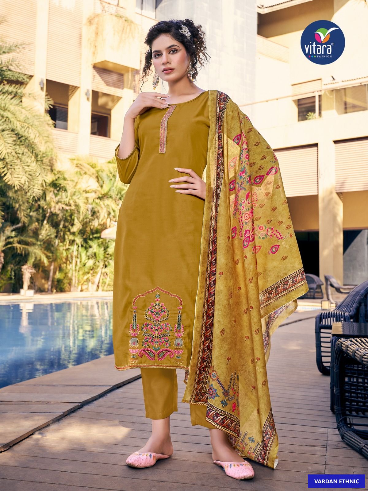 Vitara Fashion Royal Ford Viscose Wholesale Readymade Salwar Suit Catalog — Wholesale Salwar Suits, MPA wholesale from Surat - Gallery Image 3