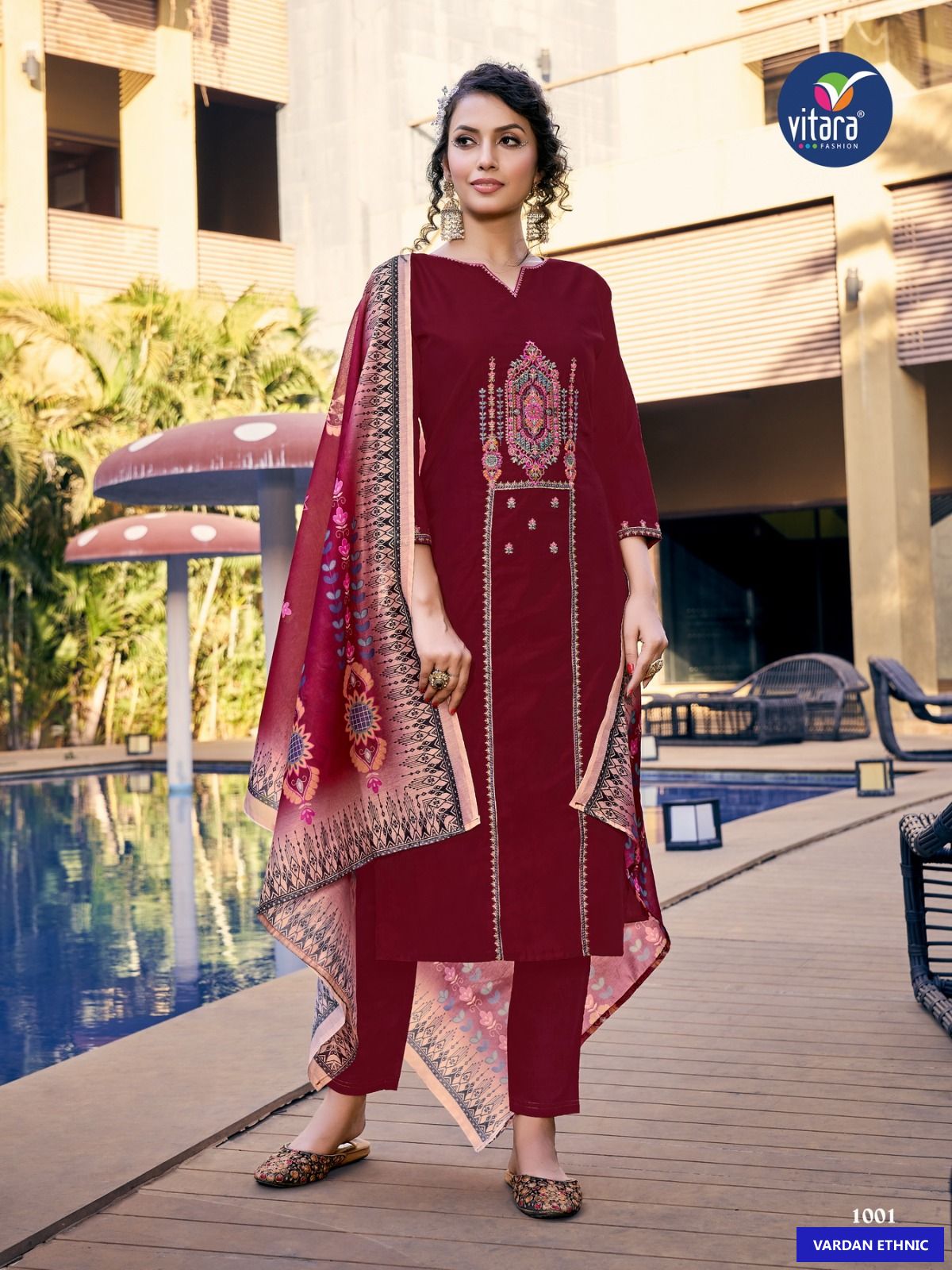 Vitara Fashion Royal Ford Viscose Wholesale Readymade Salwar Suit Catalog — Wholesale Salwar Suits, MPA wholesale from Surat - Gallery Image 4