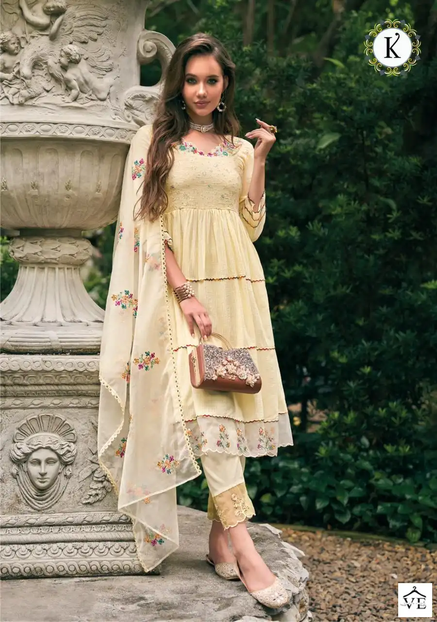 Kailee Fashion Rozana Pure Cotton Wholesale Readymade Suit Catalog — Wholesale Salwar Suits, MPA wholesale from Surat - Gallery Image 4