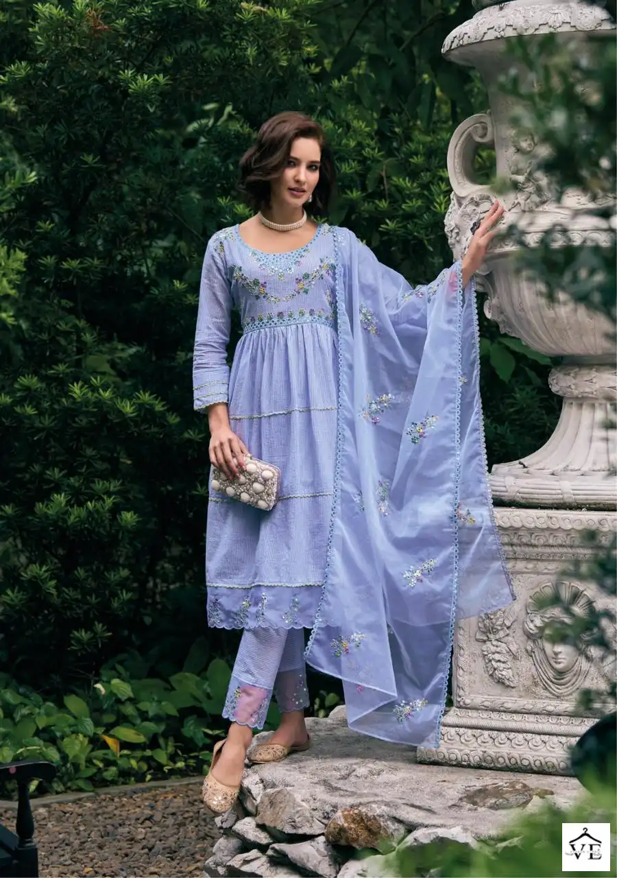 Kailee Fashion Rozana Pure Cotton Wholesale Readymade Suit Catalog — Wholesale Salwar Suits, MPA wholesale from Surat - Gallery Image 2