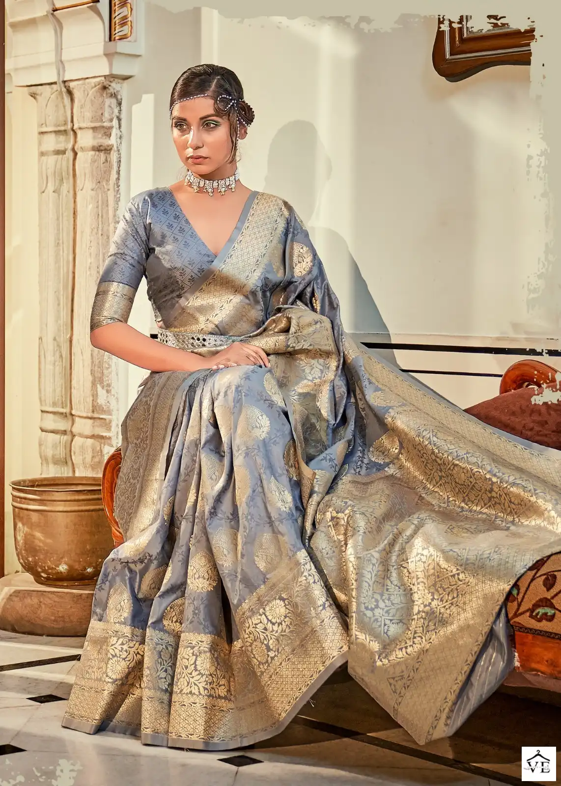 Rajpath Rozy Silk Banarasi Butta Silk Wholesale Saree Catalog — Wholesale Sarees, MPA wholesale from Surat — view 4