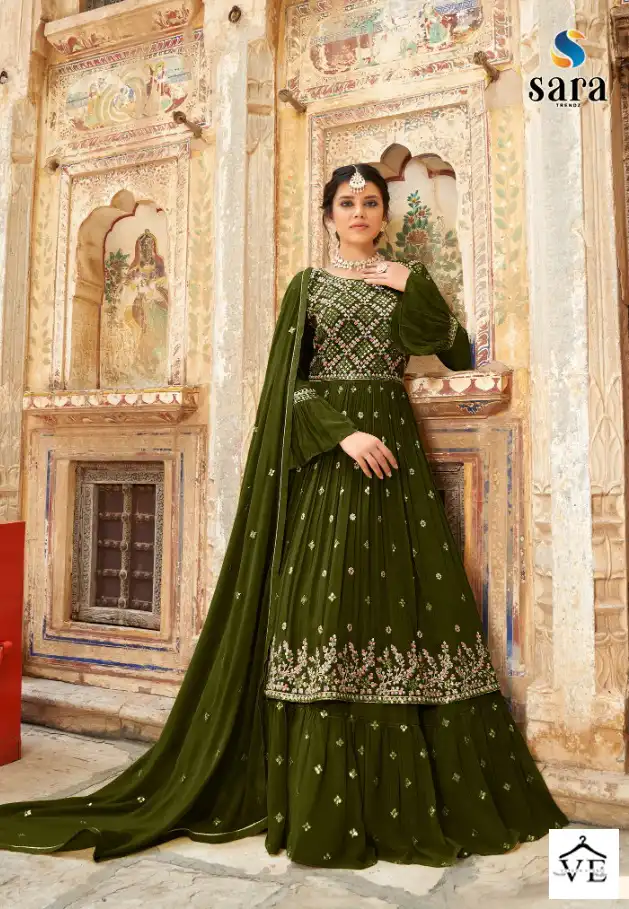 Sara Trendz Ruby Georgette Wholesale Stitched Designer Catalog — Wholesale Salwar Suits, MPA wholesale from Surat - Gallery Image 2