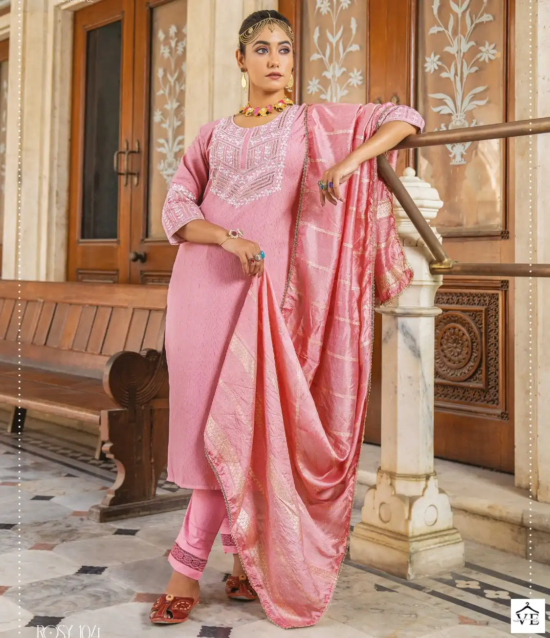 Wanna Rosy Pure Rayon Wholesale Readymade Suits Catalog — Wholesale Salwar Suits, MPA wholesale from Surat — view 1