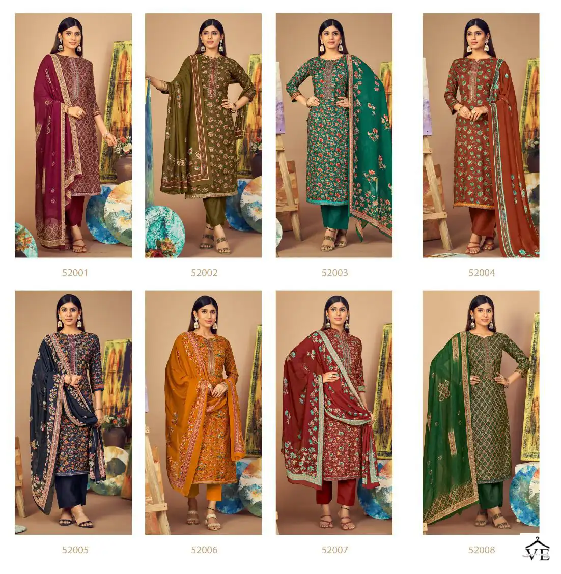 Siyoni Designer Sahin Pure Muslin Silk Wholesale Salwar Suit Catalog — Wholesale Salwar Suits, MPA wholesale from Surat — view 9