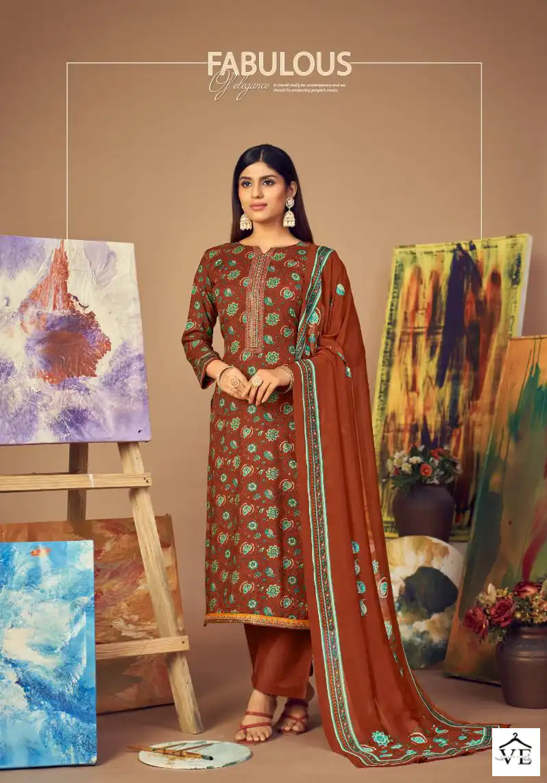Siyoni Designer Sahin Pure Muslin Silk Wholesale Salwar Suit Catalog — Wholesale Salwar Suits, MPA wholesale from Surat - Gallery Image 4