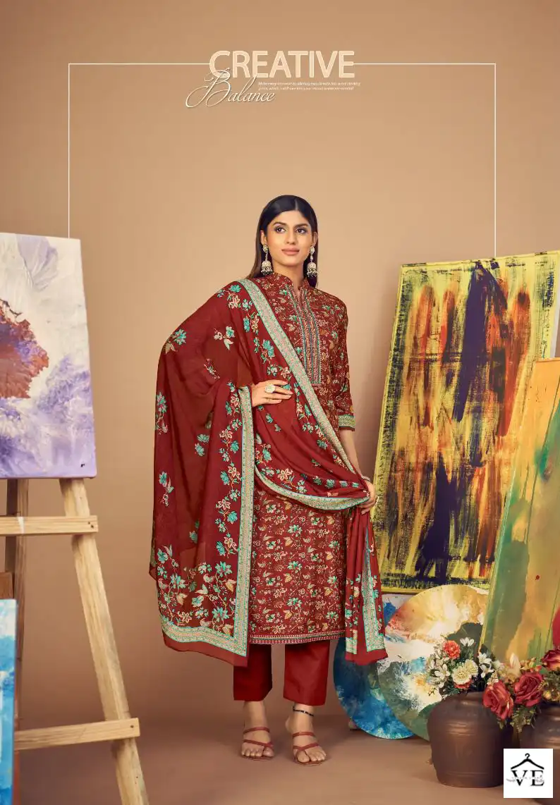 Siyoni Designer Sahin Pure Muslin Silk Wholesale Salwar Suit Catalog — Wholesale Salwar Suits, MPA wholesale from Surat - Gallery Image 5