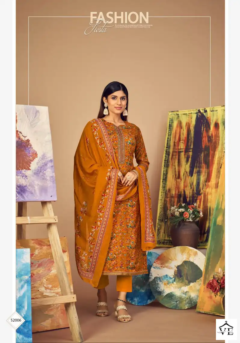 Siyoni Designer Sahin Pure Muslin Silk Wholesale Salwar Suit Catalog — Wholesale Salwar Suits, MPA wholesale from Surat - Gallery Image 7