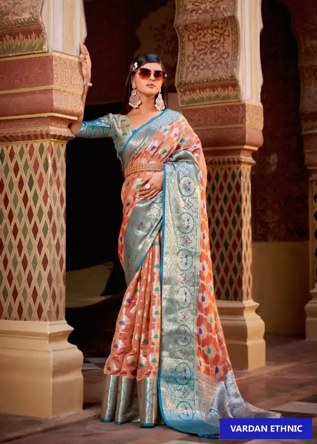 The Fabrica Sairoopa Modal Tissue Zari Weaving Silk Wholesale Saree Catalog — Wholesale Sarees, MPA wholesale from Surat - Gallery Image 4