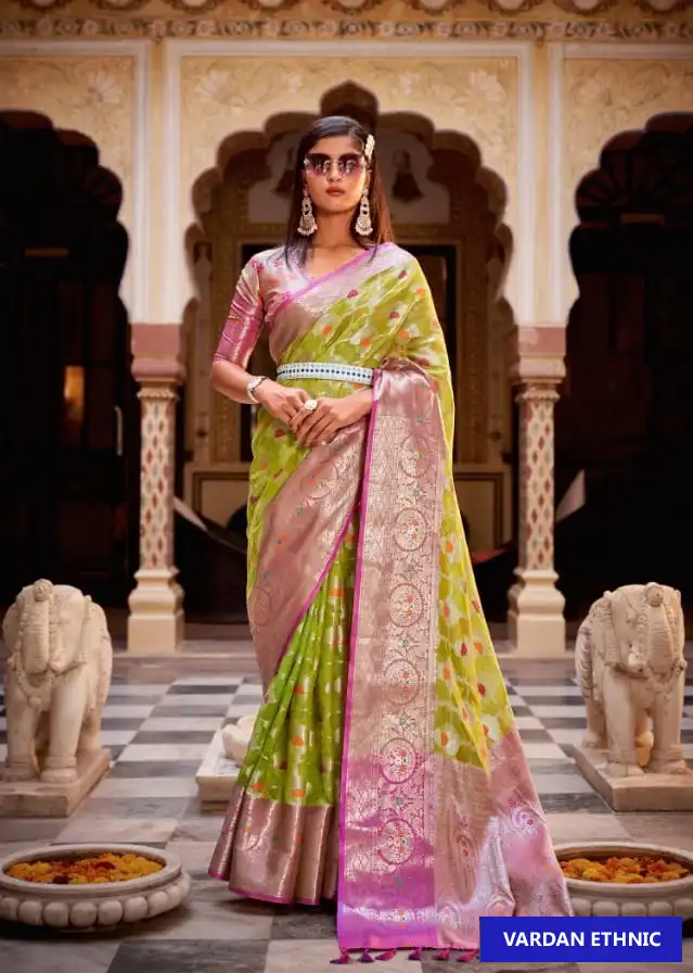 The Fabrica Sairoopa Modal Tissue Zari Weaving Silk Wholesale Saree Catalog — Wholesale Sarees, MPA wholesale from Surat - Gallery Image 2