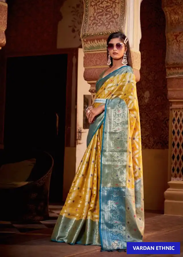 The Fabrica Sairoopa Modal Tissue Zari Weaving Silk Wholesale Saree Catalog — Wholesale Sarees, MPA wholesale from Surat - Gallery Image 3