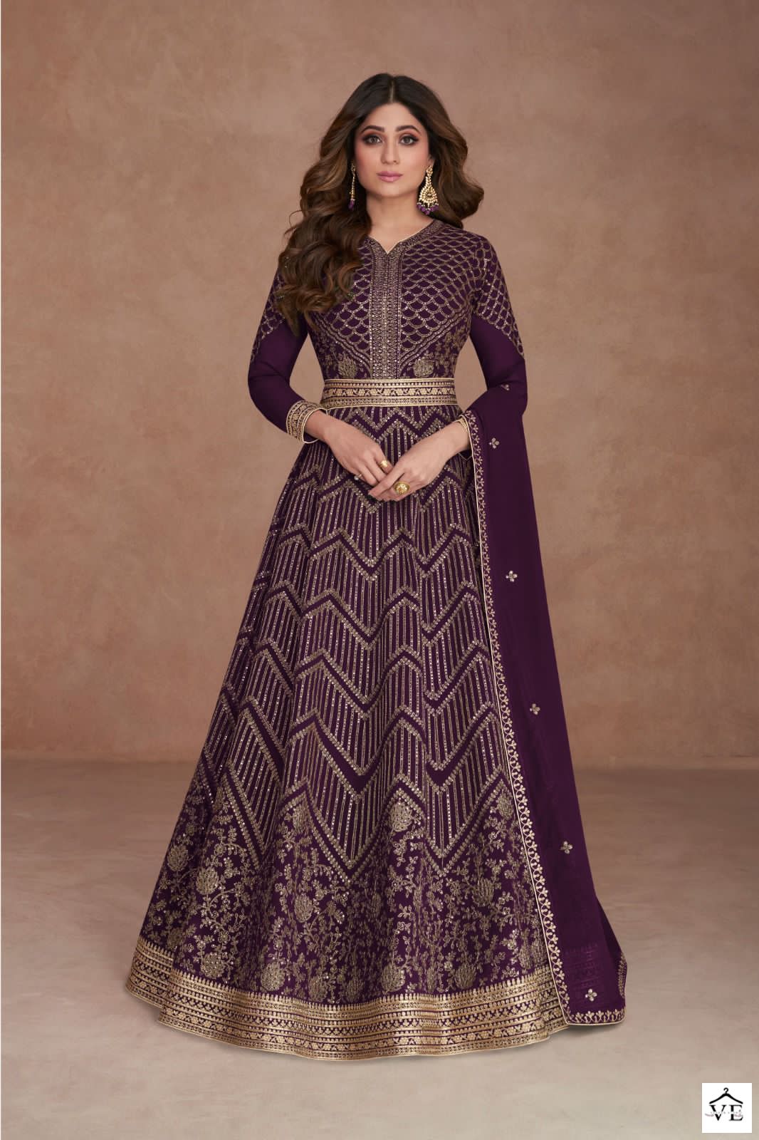 Aashirwad Sajni Gerogette Wholesale Designer Readymade Salwar Suit Catalog — Wholesale Salwar Suits, Aashirwad Creation wholesale from Surat - Gallery Image 3