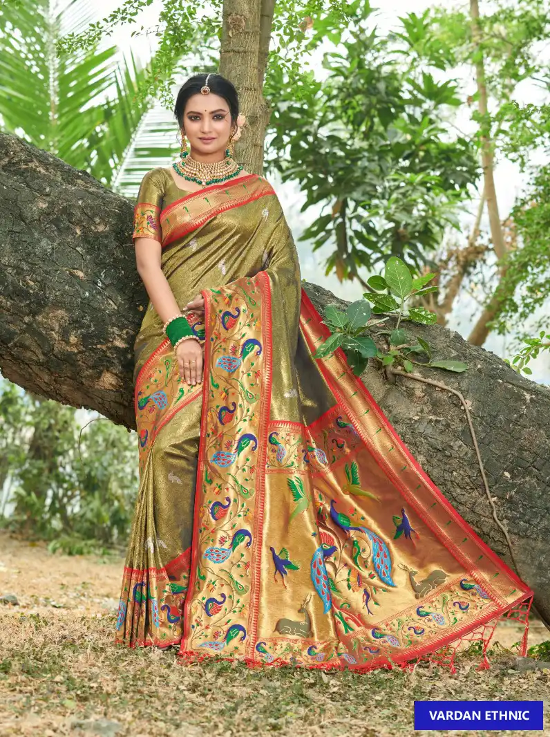 Sangam Sanjivani Paithani Silk Wholesale Saree Catalog — Wholesale Sarees, MPA wholesale from Surat - Gallery Image 6