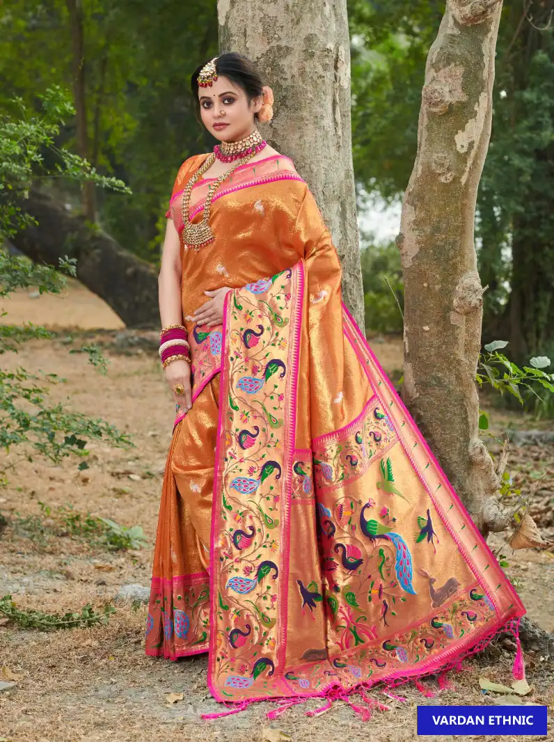 Sangam Sanjivani Paithani Silk Wholesale Saree Catalog — Wholesale Sarees, MPA wholesale from Surat - Gallery Image 3