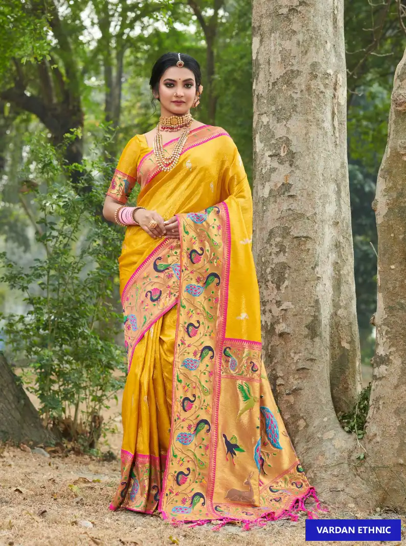 Sangam Sanjivani Paithani Silk Wholesale Saree Catalog — Wholesale Sarees, MPA wholesale from Surat - Gallery Image 4