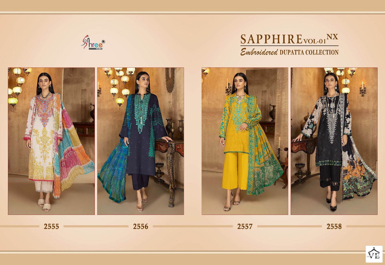 Shree Fabs Sapphire Vol 1 Nx Cotton Wholesale Pakistani Catalog — Wholesale Salwar Suits, MPA wholesale from Surat — view 5